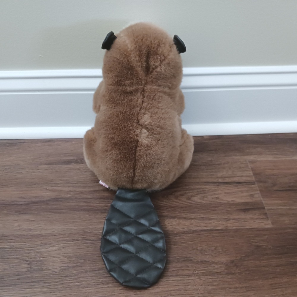 Vintage 1993 Mary Meyer Beaver Plush Brown Stuffed Animal Quilted Tail 10 inch - Picture 3 of 6